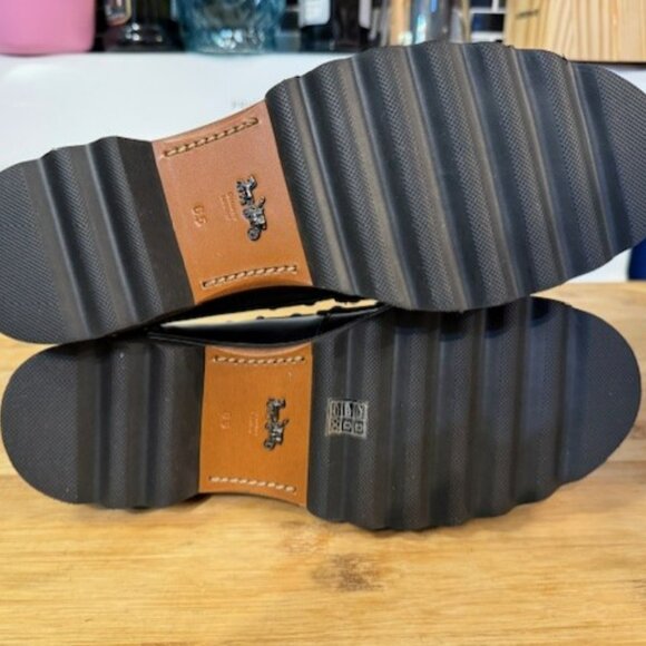 COACH Lenox Studded Leather Platform Loafers - Picture 14 of 16